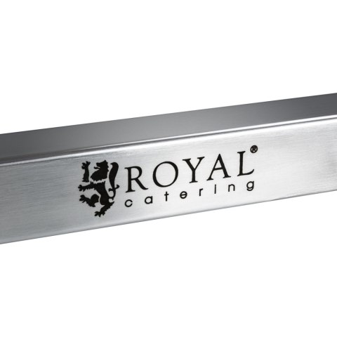 Wózek stalowy kelnerski 2 półkowy z głębokimi półkami Royal Catering