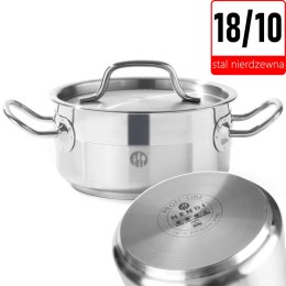 Garnek niski Profi Line z pokrywką 12 l śr. 320 x 150 h - Hendi 830604 Hendi