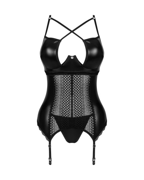 Gorset Norides + stringi GRATIS! Czarny XL/XXL