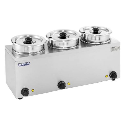 Bemar elektryczny podgrzewacz do zupy 450W 230V 3 x 3.8L Royal Catering