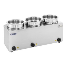 Bemar elektryczny podgrzewacz do zupy 450W 230V 3 x 3.8L Royal Catering
