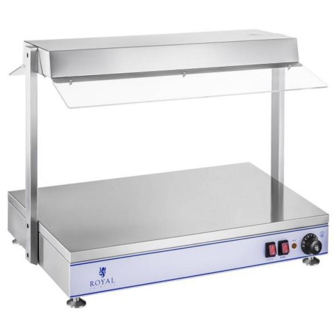 Elektryczna płyta taca grzewcza kompaktowa 2 lampy halogenowe 1100W 230V Royal Catering