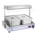 Elektryczna płyta taca grzewcza kompaktowa 2 lampy halogenowe 1100W 230V Royal Catering