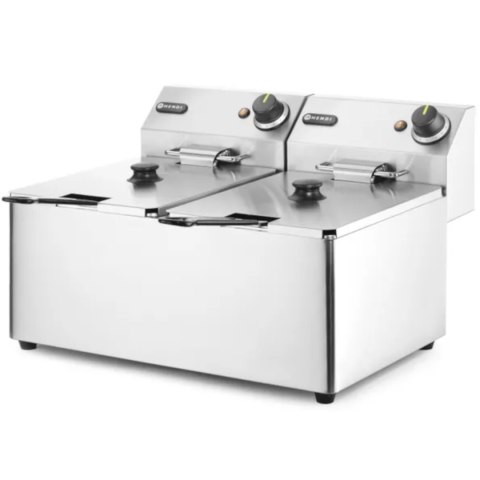Frytownica gastronomiczna podwójna Kitchen Line 7kW 230V 2 x 8L - Hendi 205839 Hendi