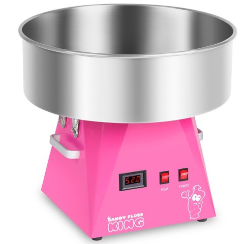 Maszyna do waty cukrowej LED różowa 52cm 1030W Royal Catering RCZK-1030-W-R Royal Catering