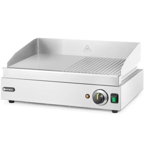 Płyta grzewcza grillowa Profi Line gładka-ryflowana do pracy ciągłej 2400W - Hendi 203156 Hendi