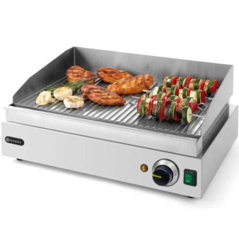 Płyta grzewcza grillowa Profi Line ryflowana do pracy ciągłej 2400W - Hendi 203170 Hendi