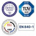 Pojemnik kubeł na odpady i śmieci ATESTY Europlast Austria - brązowy 240L BIO Europlast Austria