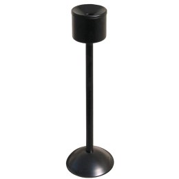 Popielniczka samogasnąca wolnostojąca na słupku wewnętrzna czarna śr. 15cm wys. 86cm MEVA