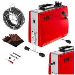 Przepychacz udrażniacz spirala żmijka do rur elektryczna 390W śr. 30 - 100 mm MSW-DRAIN CLEAN 2.3E MSW