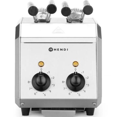 Toster kanapkowy z timerem podwójny 1200W- Hendi 261163 Hendi