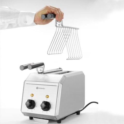 Toster kanapkowy z timerem podwójny 1200W- Hendi 261163 Hendi