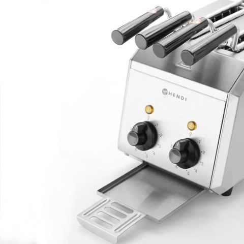 Toster kanapkowy z timerem podwójny 1200W- Hendi 261163 Hendi