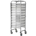 Wózek stalowy do transportu tac blach piekarniczych 15 x 60x40cm - Hendi 810651 Hendi