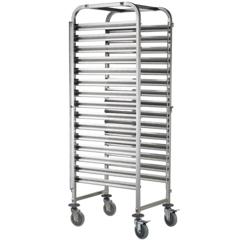 Wózek stalowy do transportu tac blach piekarniczych 15 x 60x40cm - Hendi 810651 Hendi
