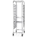 Wózek stalowy do transportu tac blach piekarniczych 15 x 60x40cm - Hendi 810651 Hendi