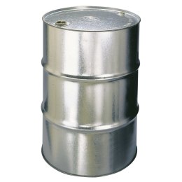 Beczka stalowa metalowa ocynkowana 200L otwory 3/4'' i 2'' w wieku MEVA