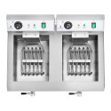 Frytkownica frytownica gastronomiczna dwukomorowa z kranami 230V 2x16L Royal Catering