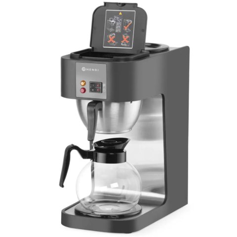 Kawiarka zaparzacz przelewowy do kawy z dzbankiem 1.8L do filtrów 110/250mm Hendi 208533 Hendi