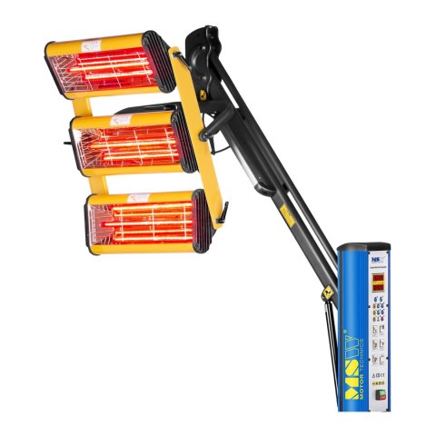 Promiennik ciepła podczerwieni lakierniczny do suszenia farb na statywie 3300W IR-DRYER3000.1 MSW