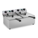 Frytownica nastawna gastronomiczna elektryczna TIMER 230 V 2 x 3200W 2 x 10 L Royal Catering