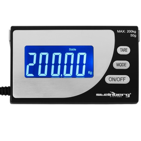 Waga przemysłowa paczkowa do 200 kg / 50 g LCD USB Steinberg Systems