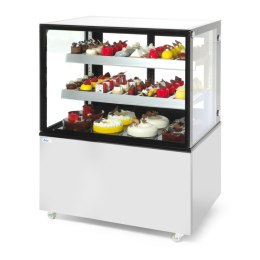 Witryna chłodnicza cukiernicza 2-półkowa jezdna LED 510L ARKTIC
