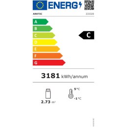 Witryna chłodnicza cukiernicza 3-półkowa jezdna LED 650L ARKTIC