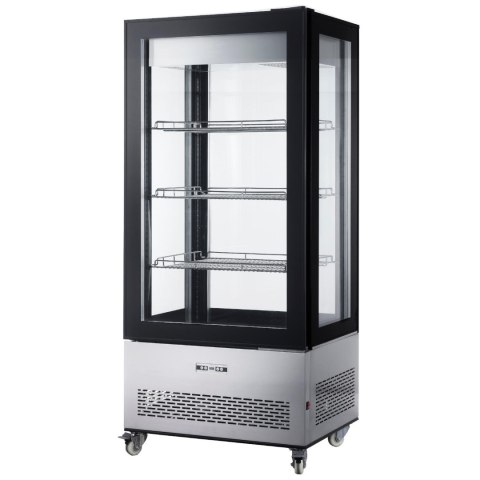 Witryna chłodnicza cukiernicza na kółkach 3 półki LED 550L ARKTIC