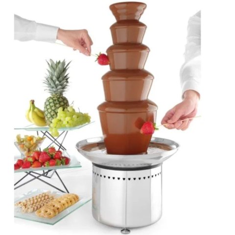 Fontanna do czekolady fondue 5 poziomów stalowa 265 W - Hendi 274156 Hendi