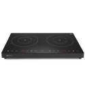 Kuchenka indukcyjna nastawna z panelem dotykowym 2 pola grzewcze Black Line śr. 22 cm 3500 W - Hendi 239414 Hendi