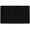 Kuchenka indukcyjna nastawna z panelem dotykowym 2 pola grzewcze Black Line śr. 22 cm 3500 W - Hendi 239414 Hendi
