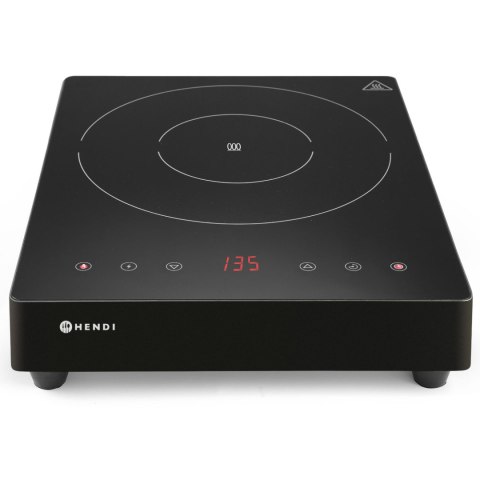 Kuchenka indukcyjna przenośna z panelem dotykowym 1 pole grzewcze Black Line śr. 28 cm 3500 W - Hendi 239421 Hendi