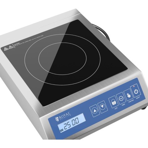 Kuchenka płyta indukcyjna przenośna 1 pole grzewcze śr. 28 cm LCD 3500 W Royal Catering