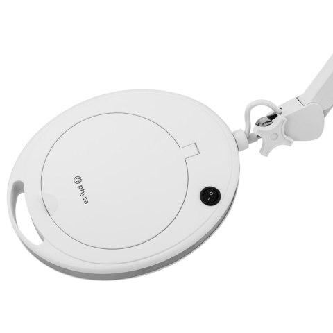 Lampa lupa kosmetyczna ze szkłem powiększającym mobilna 5 dpi 60x LED śr. 127 mm Physa