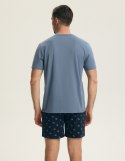 Piżama Brad 44520 Indygo Indygo M