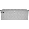 Skrzynia narzędziowa transportowa aluminiowa zamykana na klucz 48 l 76 x 35 x 25.5 cm MSW