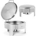 Podgrzewacz do potraw stołowy okrągły na pastę z pokrywą śr. 39 cm 5.8 l Royal Catering
