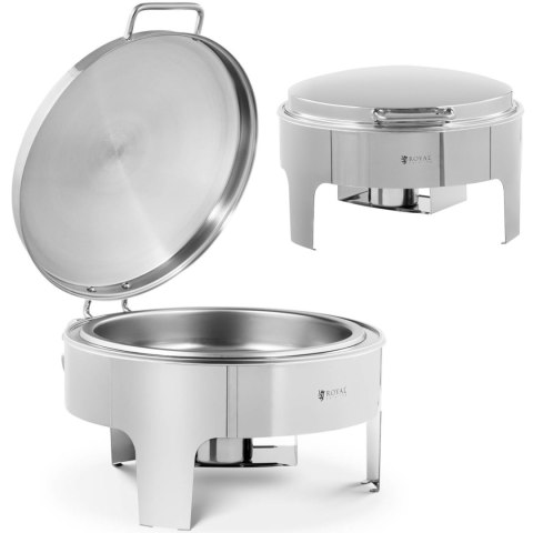 Podgrzewacz do potraw stołowy okrągły na pastę z pokrywą śr. 39 cm 5.8 l Royal Catering