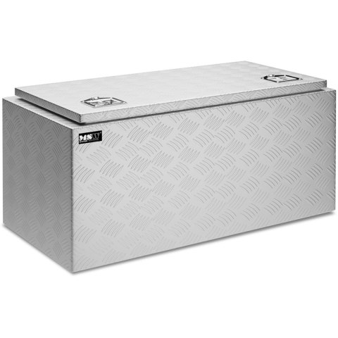 Skrzynia narzędziowa transportowa aluminiowa zamykana na klucz 119 l 91 x 45 x 44.5 cm MSW