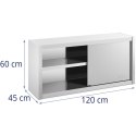 Szafa ścienna gastronomiczna z drzwiami przesuwanymi STAL 120 x 45 x 60 cm Royal Catering