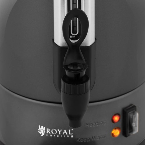 Zaparzacz do kawy herbaty z kranem i tacką ociekową 6 l 950 W szary Royal Catering