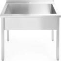 Basen zlew gastronomiczny jednokomorowy Budget Line STAL 1000 x 600 x 850 mm - Hendi 811023 Hendi