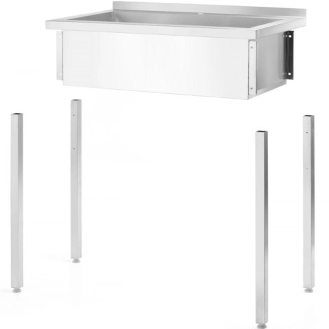 Basen zlew gastronomiczny jednokomorowy Budget Line STAL 1000 x 600 x 850 mm - Hendi 811023 Hendi