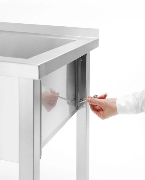 Basen zlew gastronomiczny jednokomorowy Budget Line STAL 1000 x 600 x 850 mm - Hendi 811023 Hendi