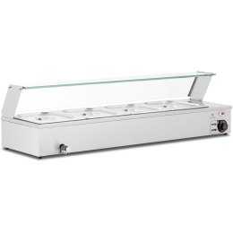 Bemar podgrzewacz do potraw bufet grzewczy z osłoną 4 x GN 1/2 2000 W Royal Catering