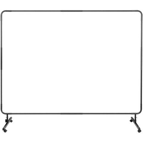 Ekran kurtyna spawalnicza ochronna z ramą na kółkach 240 x 180 cm - czarna Stamos Germany