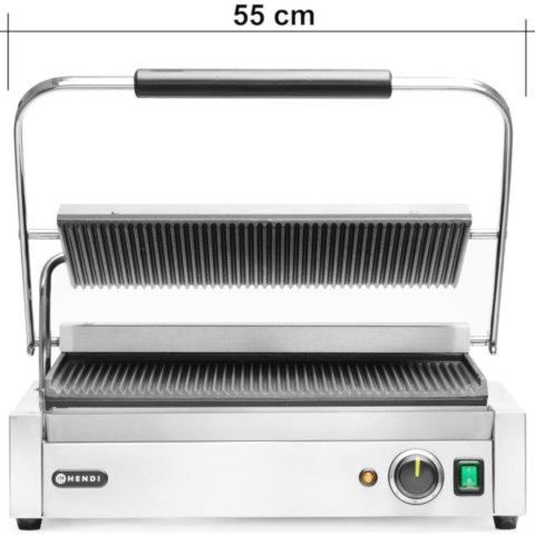 Grill elektryczny kontaktowy XL Pianini 548 x 415 mm 2700 W - Hendi 263624 Hendi