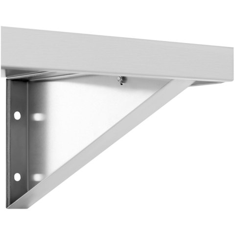 Półka ścienna wisząca kuchenna ze stali do 80 kg 120 x 40 cm Royal Catering