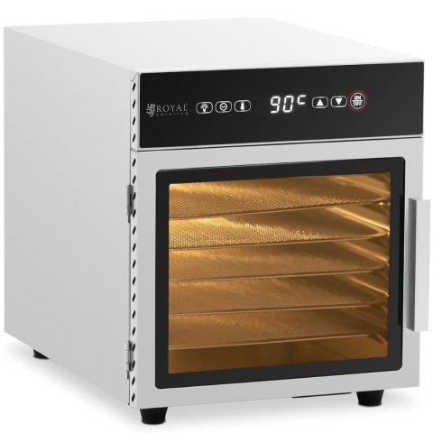 Suszarka spożywcza do grzybów owoców warzyw ziół 6 rusztów 30-90 C 500 W Royal Catering